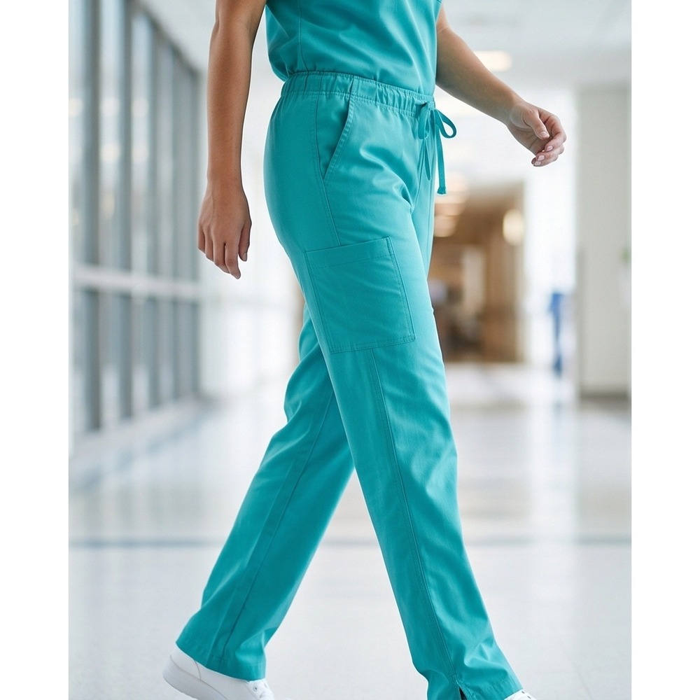 Cherokee Workwear‎ Originals Unisex 2XL Tall Teal Scrub Pants 4100T SGRW NWT